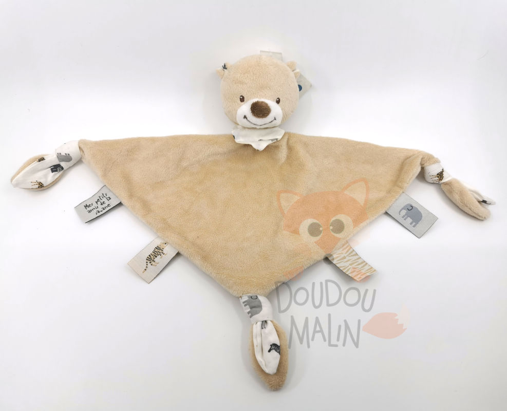  comforter triangle beige bear 30 cm 